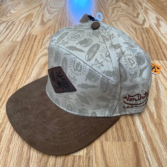 Von Dutch Other - VON DUTCH TAN PANEL BASEBALL CAP HAT OS never even got to wear it